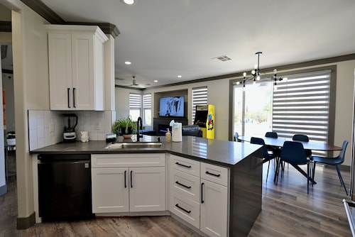 Urban hip retreat with pool and huge back yard