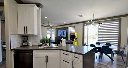 Urban hip retreat with pool and huge back yard