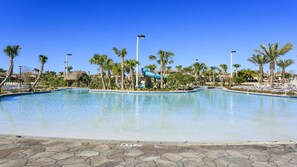 Outdoor pool, a heated pool - Fabulous Stay in Disney Home,Private Pool/SPA with Stunning Green View,Game Room (Four Corners)