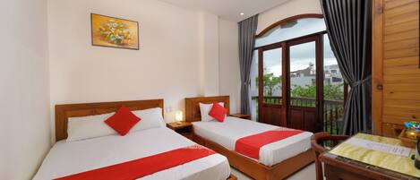 Superior Triple Room, Balcony, City View | Premium bedding, memory-foam beds, minibar, individually decorated