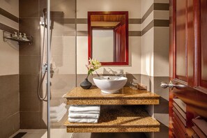 Ducha, cabezal de ducha tipo lluvia, artículos de tocador de diseñador