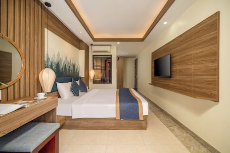 Deluxe Double Hoi An, City View | Minibar, in-room safe, individually furnished, laptop workspace