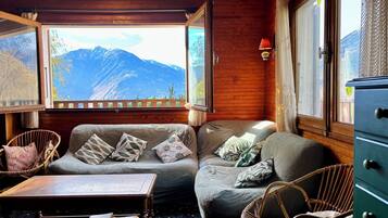 Télévision, cheminée, livres