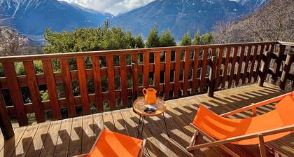 Chalet plein Sud avec vue panoramique sur les Alpes â nature et loisirs