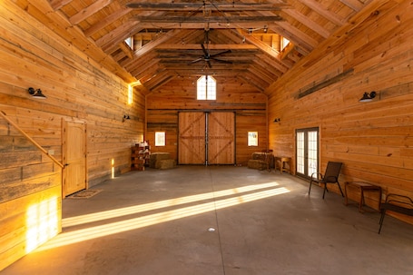 Interior. The Mockingbird Farm "Barn-do-minium" is situated on 27 rolling acres.