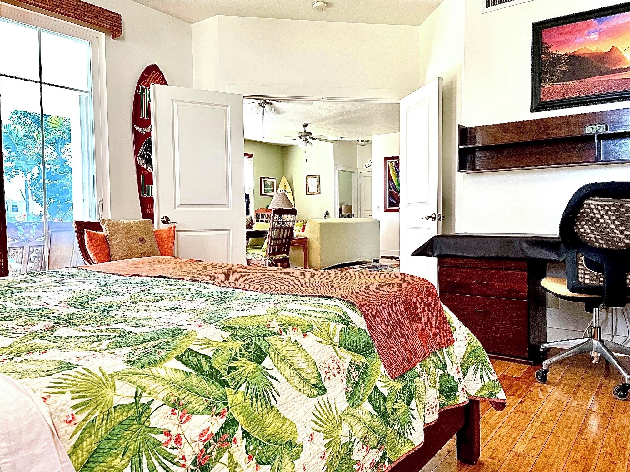 2 bedrooms, desk, iron/ironing board, free WiFi