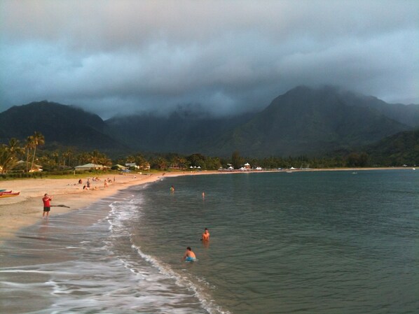 Perto da praia, toalhas de praia