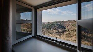 A window with a view of a hilly landscape. - B&B Artegnana 1798 (Groznjan)