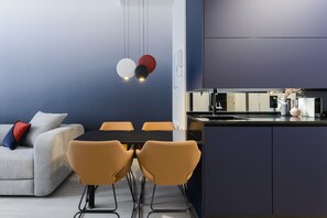 Apartment, 1 Bedroom (Gran Via view) | Living area | Flat-screen TV - SmartRental Collection Gran Via Centric (Madrid)