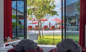 Deluxe Bungalow, 1 King Bed, Non Smoking, Beach View | View from room