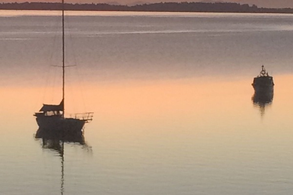 Mill Bay Moments view of sunrise over Mount Baker