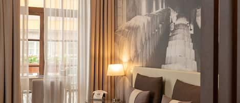 Chambre supérieure avec lits jumeaux | Vue sur la ville