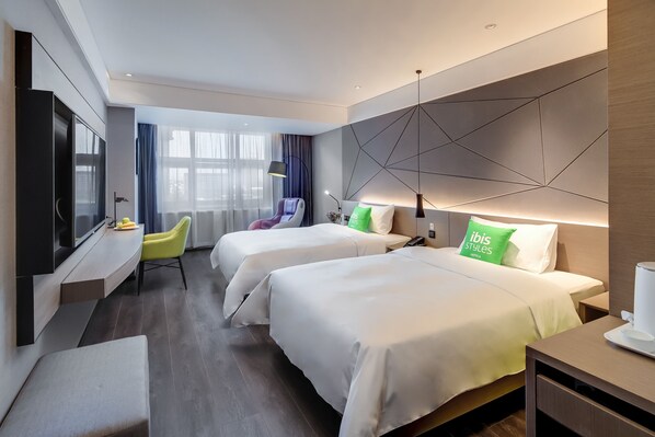 Superior-Zweibettzimmer | Betten mit Memory-Foam-Matratzen, kostenloses WLAN, Bettwäsche