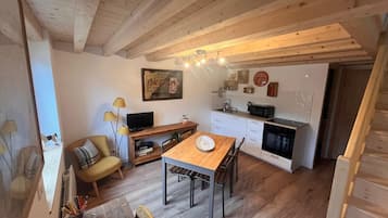 Comfort Apartment, Multiple Beds, Terrace, Hill View | Private kitchen | Fridge, microwave, oven, stovetop
