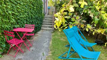 Apartamento Confort, varias camas, patio | Terraza o patio