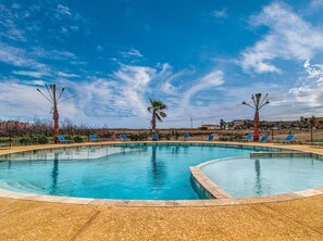 A heated pool