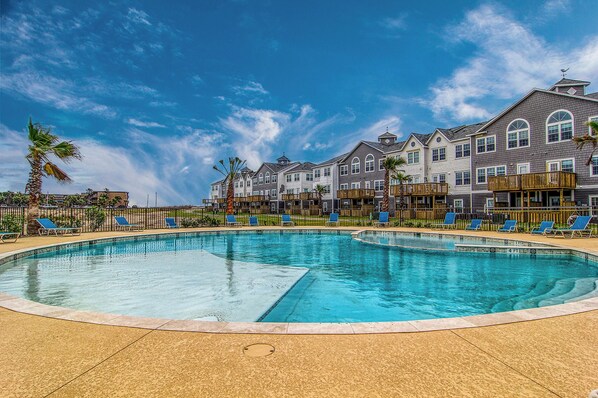 A heated pool