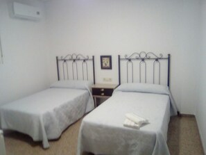 Blackout curtains, bed sheets