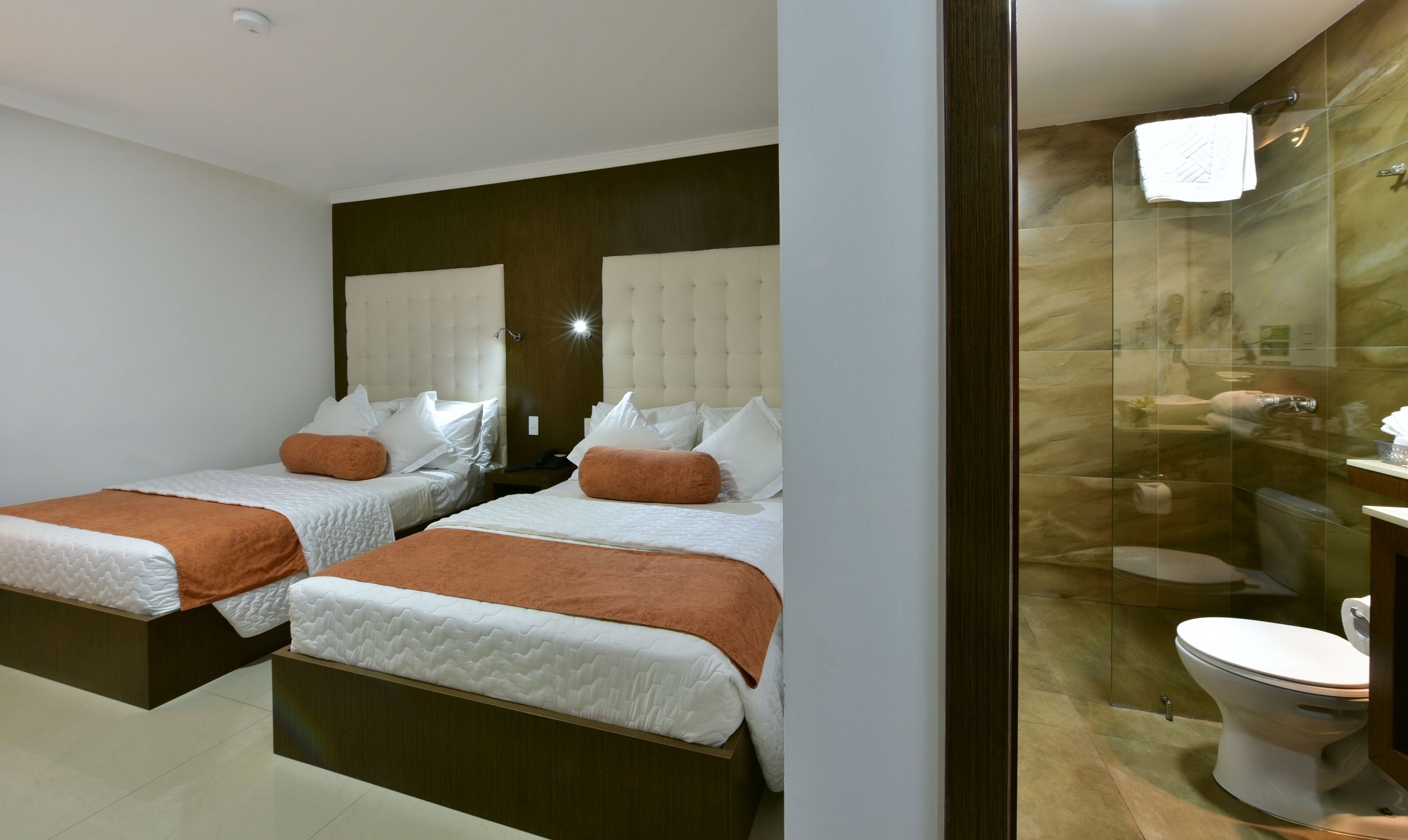 deluxe room, 2 double beds, non smoking | 1 bedroom, premium bedding, pillow-top beds, in-room safe