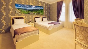 Phòng đôi Tiêu chuẩn, 1 giường cỡ king | Bộ trải giường bằng vải cotton Ai Cập, chăn bông, bàn, màn/rèm cản sáng 