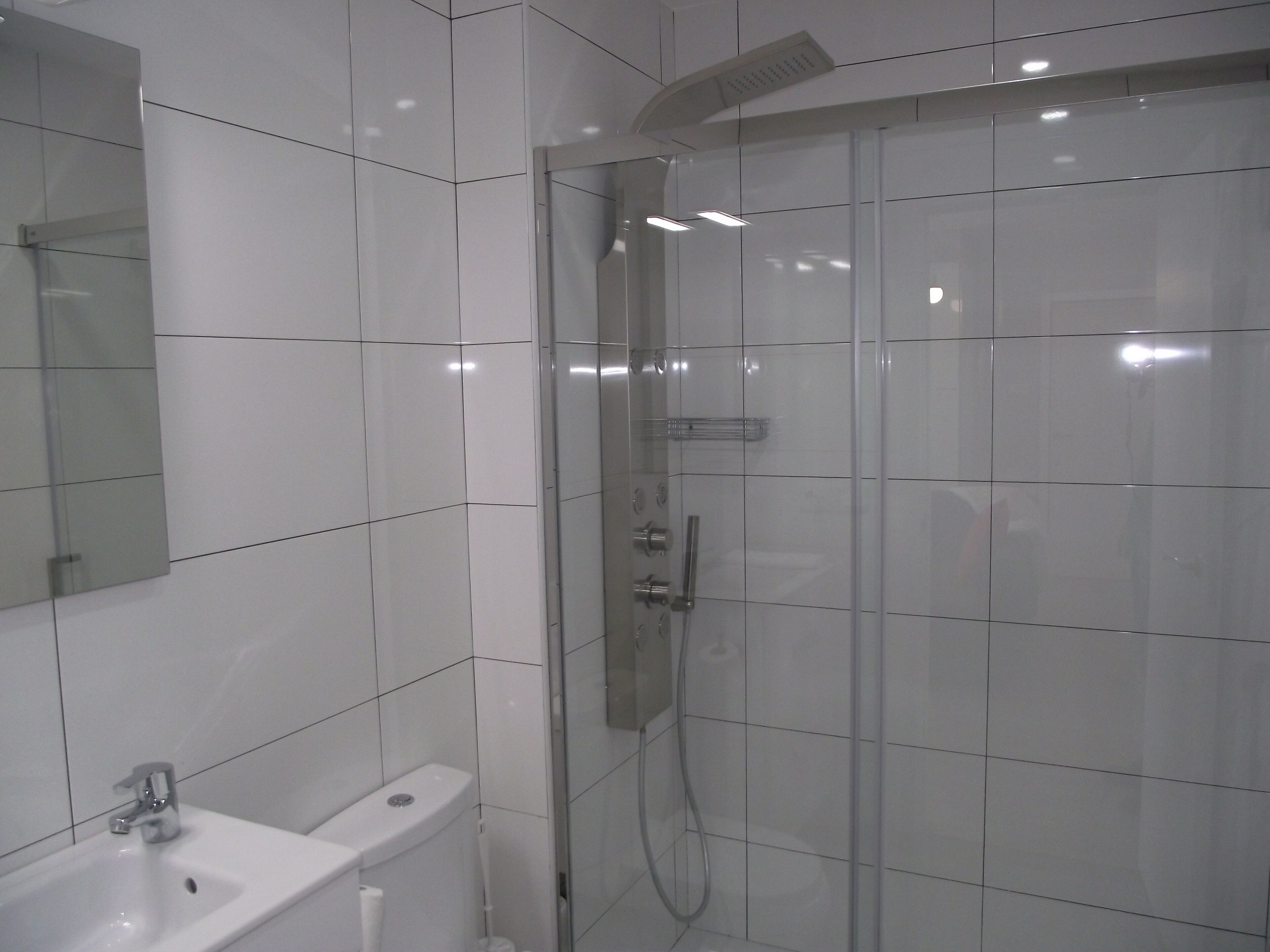 Hair dryer, towels