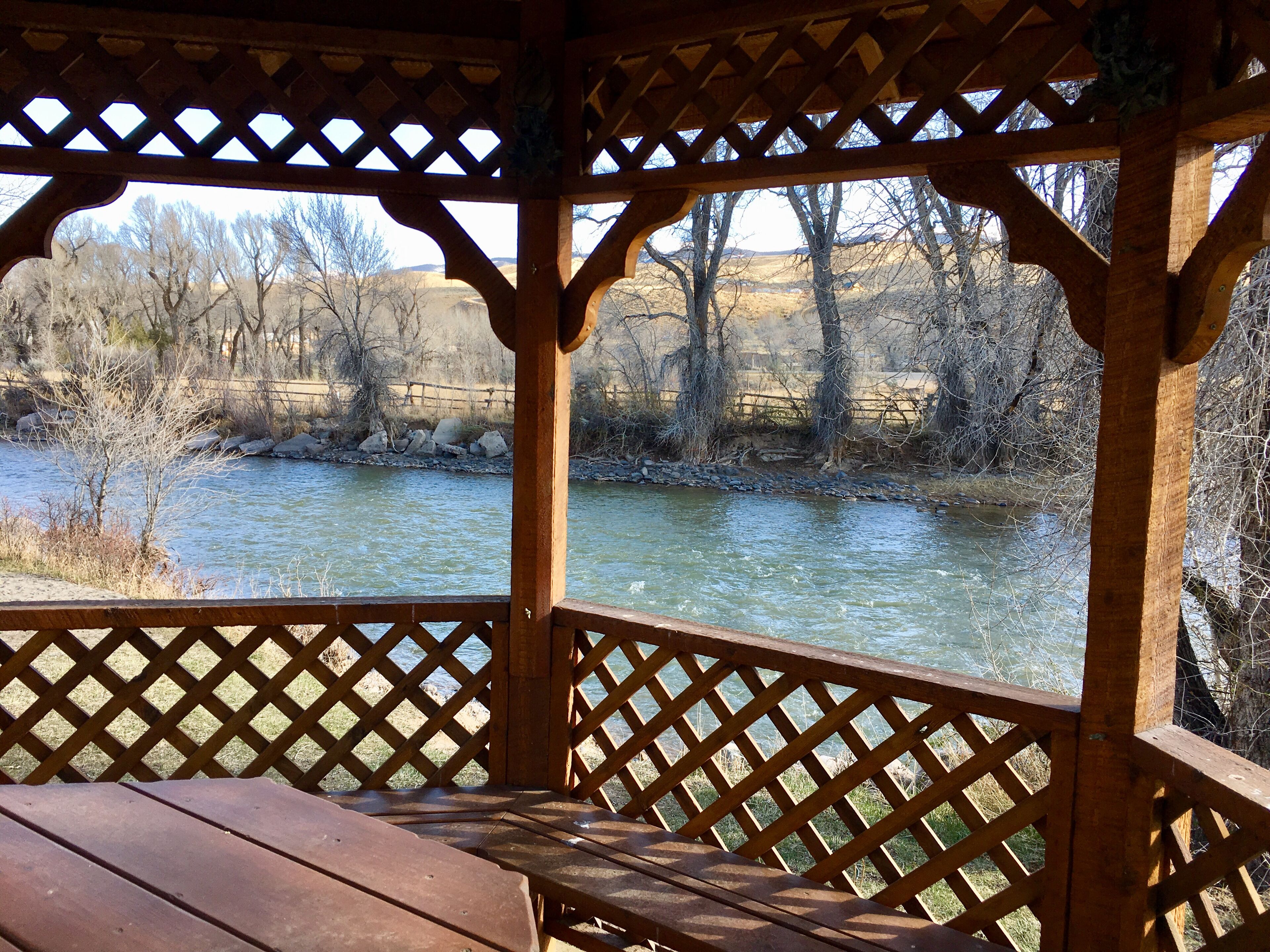 Gazebo by riverside