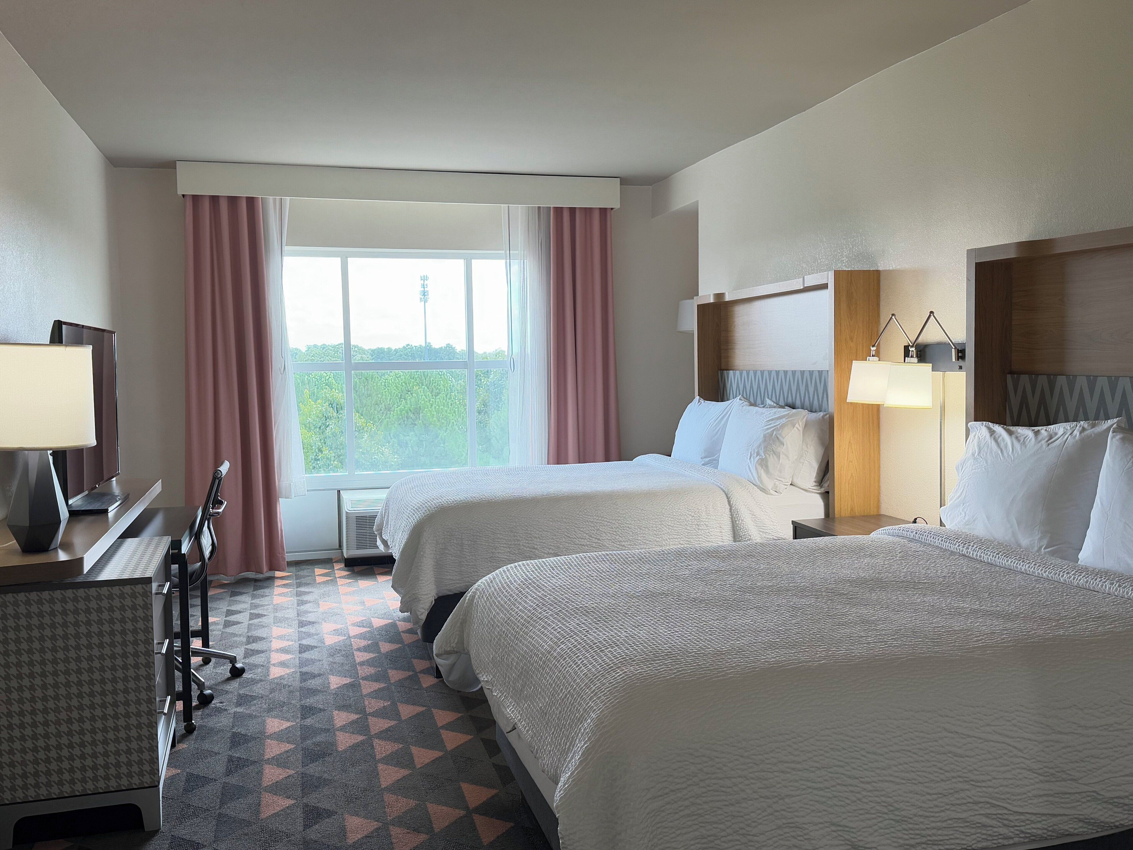 Standard Room, 2 Queen Beds | Down comforters, pillowtop beds, desk, blackout drapes