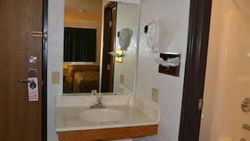 Basic Double Room, 2 Double Beds, Non Smoking | Bathroom sink