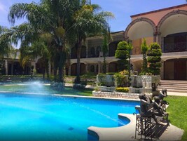 Indoor pool, outdoor pool, open 8:00 AM to 8:00 PM, sun loungers