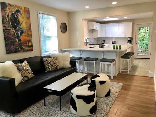 Einstein Lounge in Downtown - 2 BR w Loft and Fenced Yard