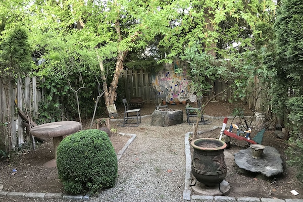 Backyard area