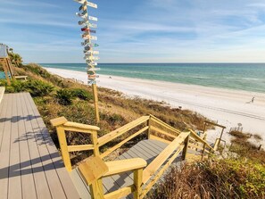 Am Strand, Sonnenschirme