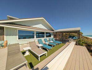 Terrace/patio - East of the Sun, Gulf Front! Next to Seaside, Available Spring Break! (Seagrove Beach)