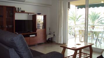 Una televisión, libros