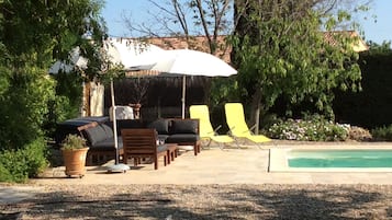 Piscine extérieure, piscine chauffée