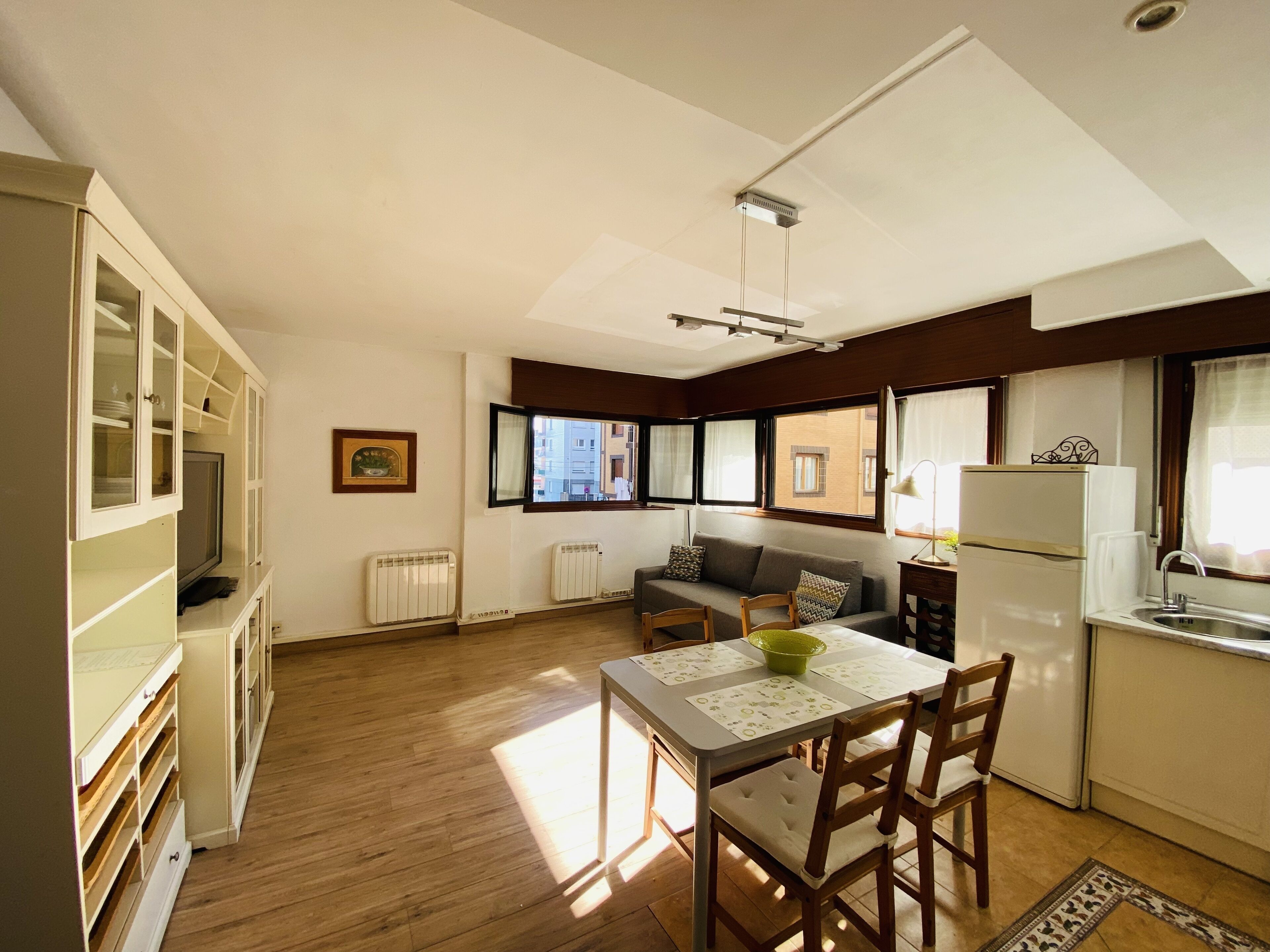 Télévision, cheminée, jeux vidéo, livres