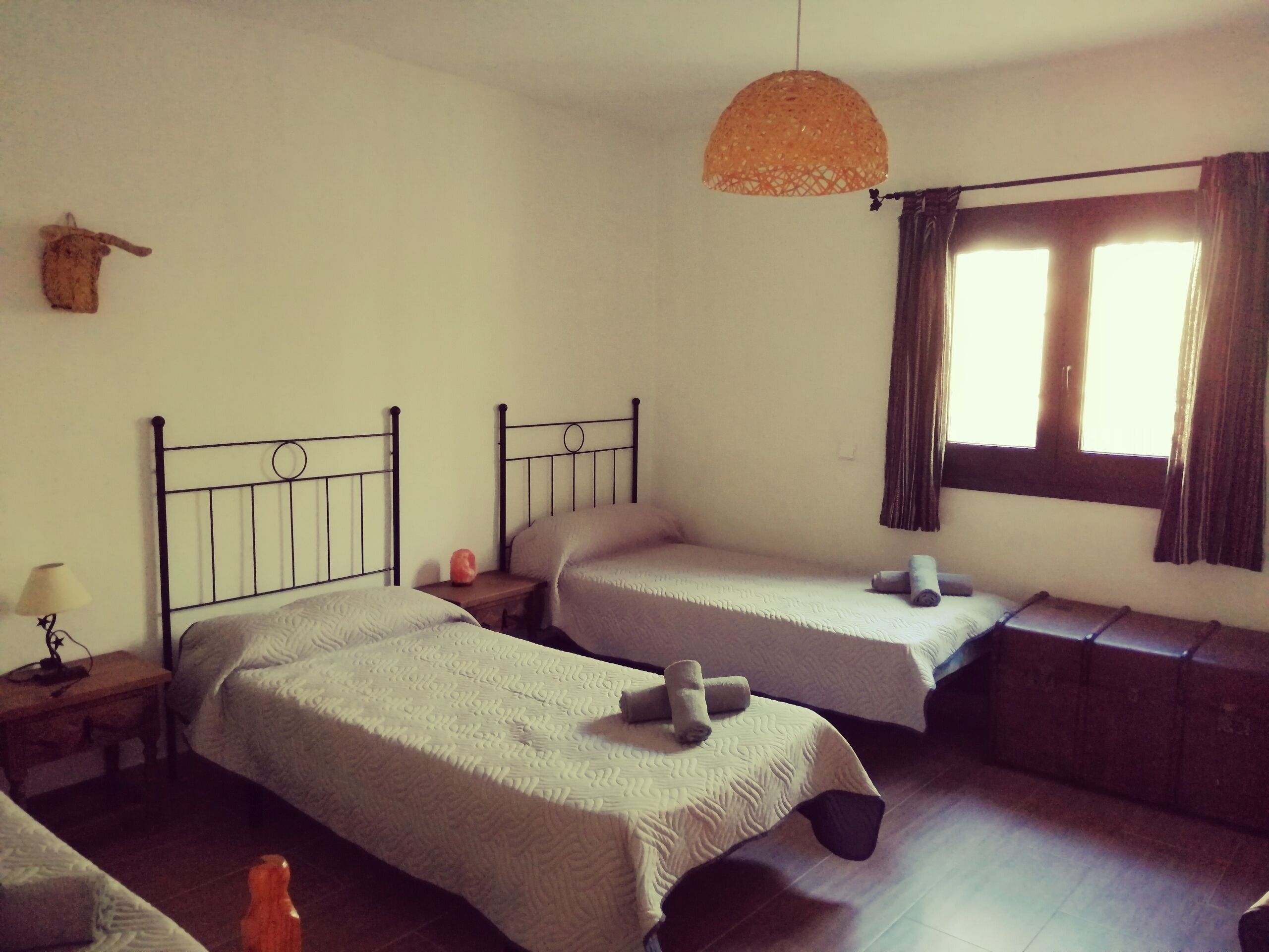 3 bedrooms, iron/ironing board, travel cot, bed sheets