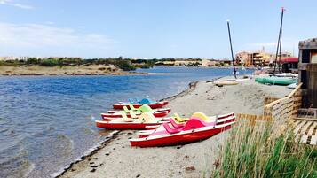 Beach nearby, sun-loungers