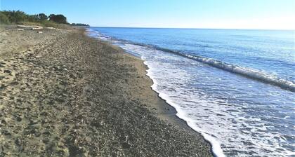 Belle villa de vacances climatisée avec jardin, et la plage au bout des tongs !