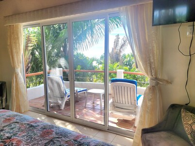 Secluded 2 bedroom duplex with private pool and gorgeous jungle and ocean views!