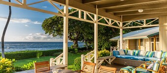 Ocean Front Home with a Sandy Beach