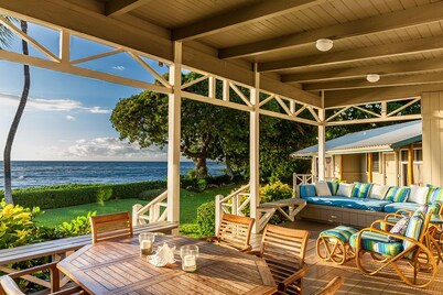 Ocean Front Home with a Sandy Beach