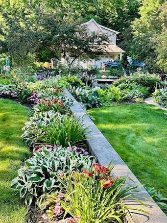 Property grounds. Lake Ann LOFT in the heart of Lake Ann village, W. of Traverse City MI