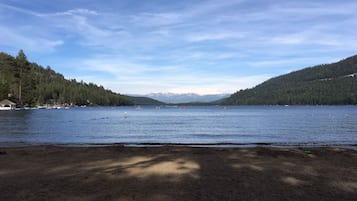 Beach nearby, beach towels