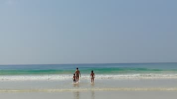 Vlak bij het strand
