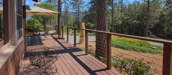 Bass Lake Cabin only 1.5 miles to the lake. Hiking trails on the property. 
