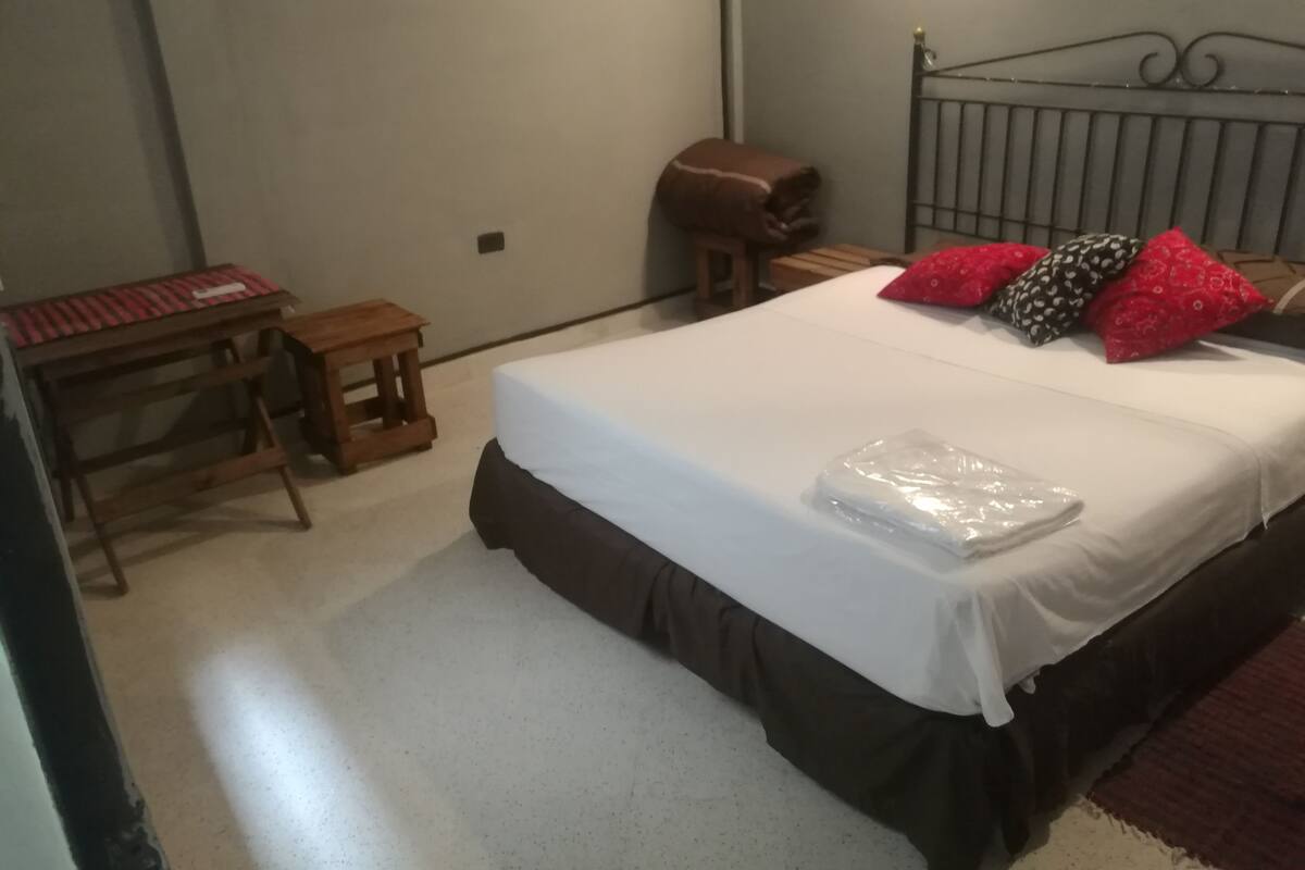 Blackout curtains, free WiFi, bed sheets