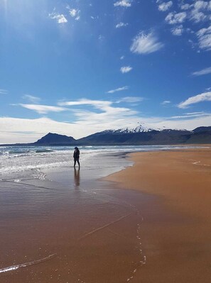Vlak bij het strand