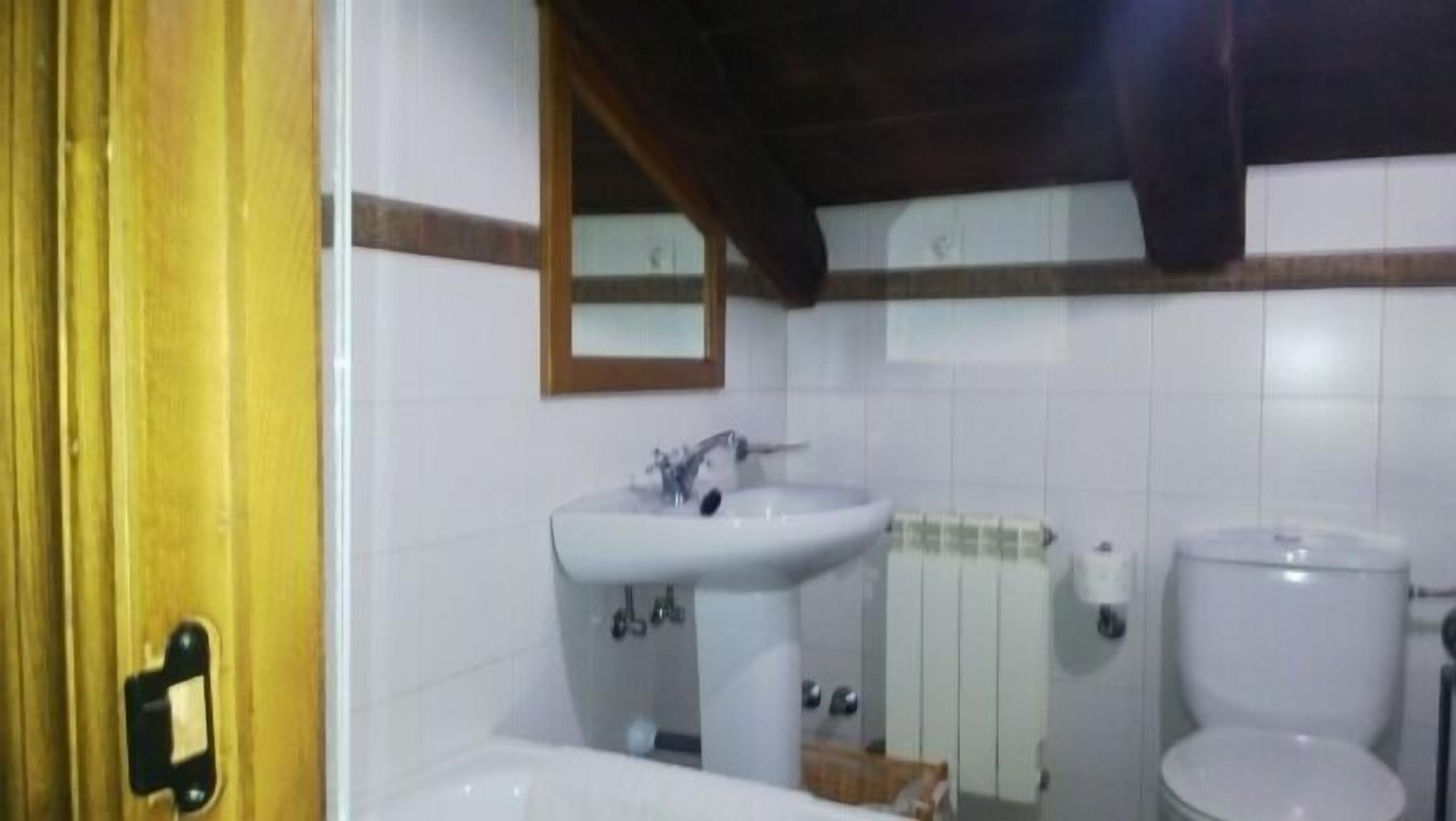 Shower, towels, toilet paper