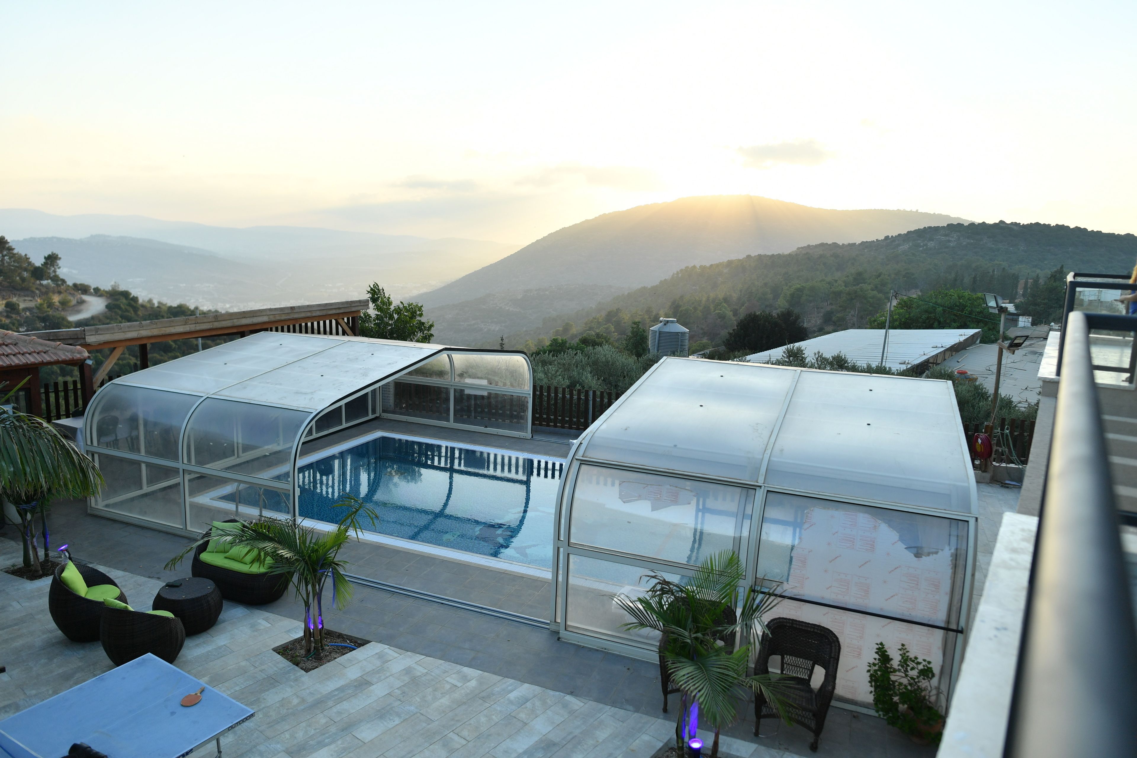 Indoor pool, outdoor pool